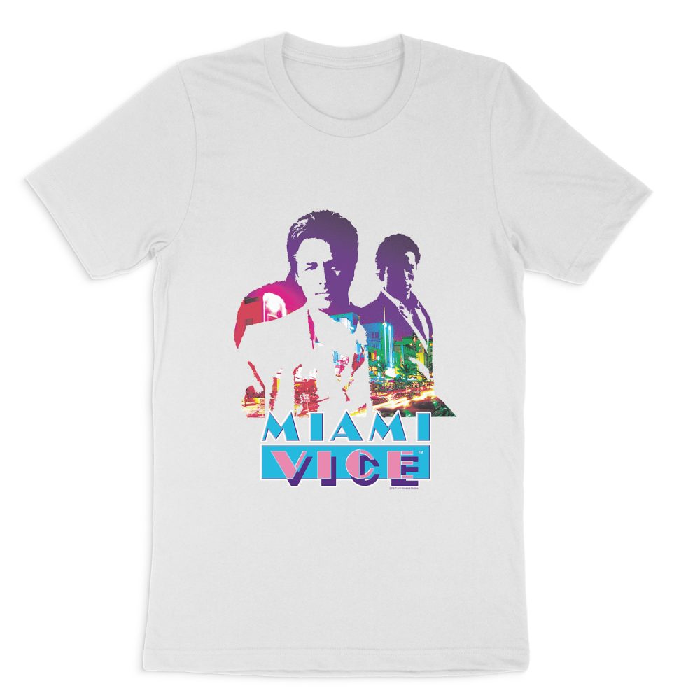 MIAMI VICE CROCKETT AND TUBBS SHORT SLEEVE T-SHIRT