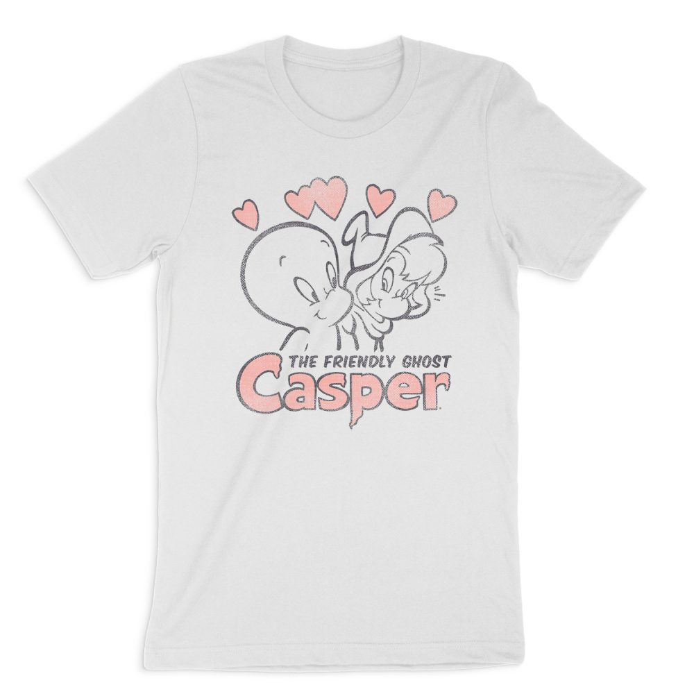 CASPER THE FRIENDLY GHOST HEARTS SHORT SLEEVE T-SHIRT