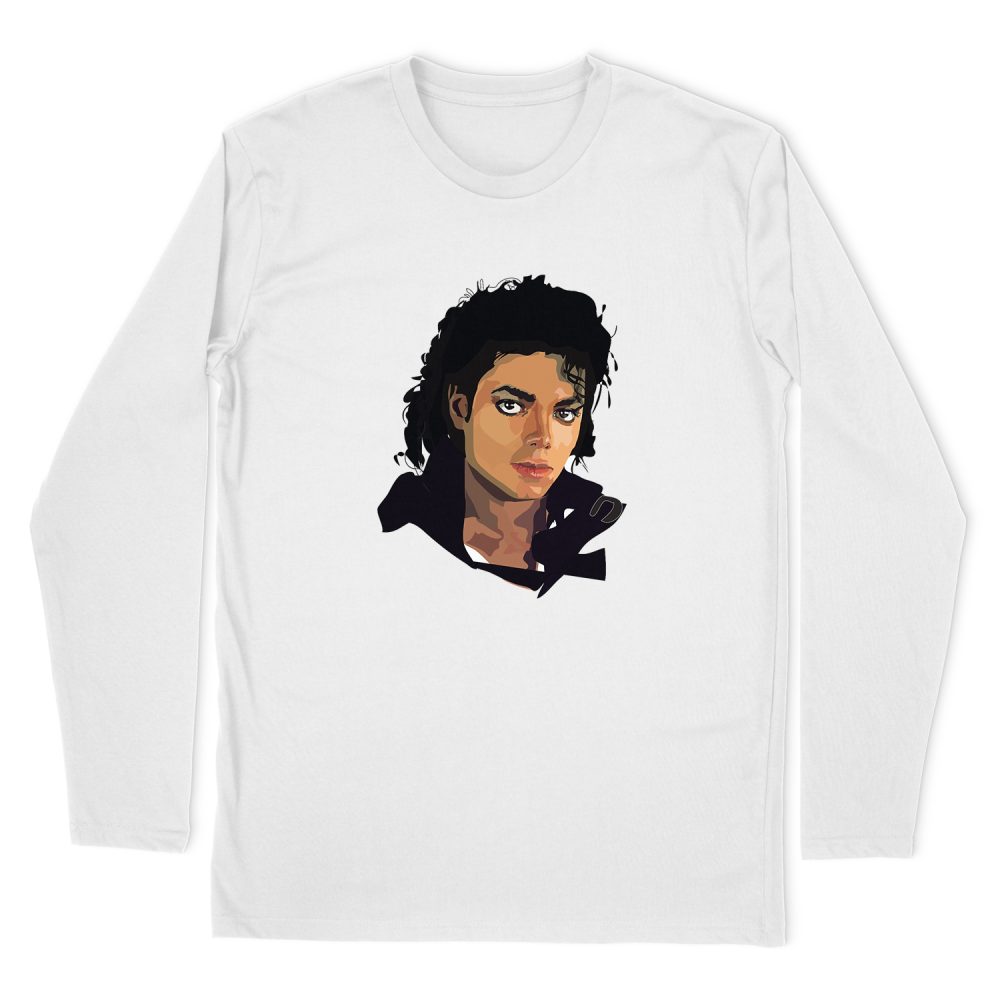 MICHAEL JACKSON FACE LONG SLEEVE T-SHIRT