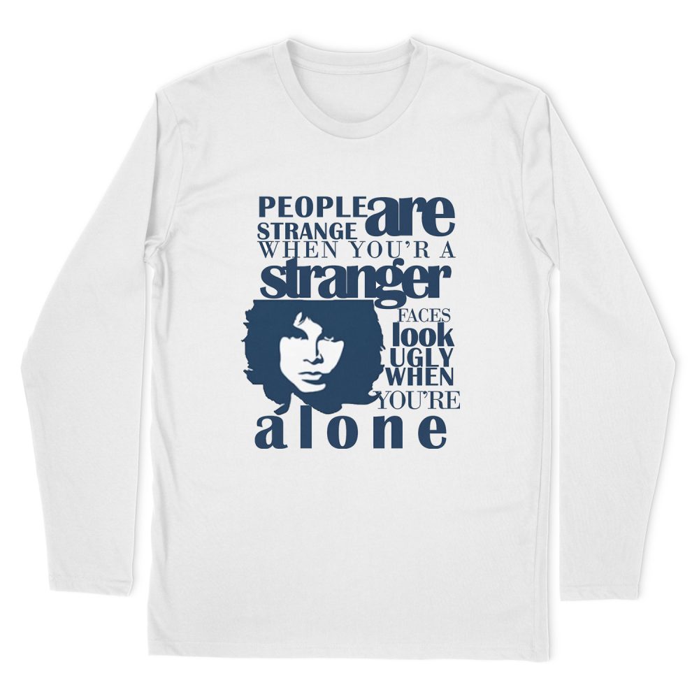 PEOPLE ARE STRANGE JIM MORRISON DOORS LONG SLEEVE T-SHIRT
