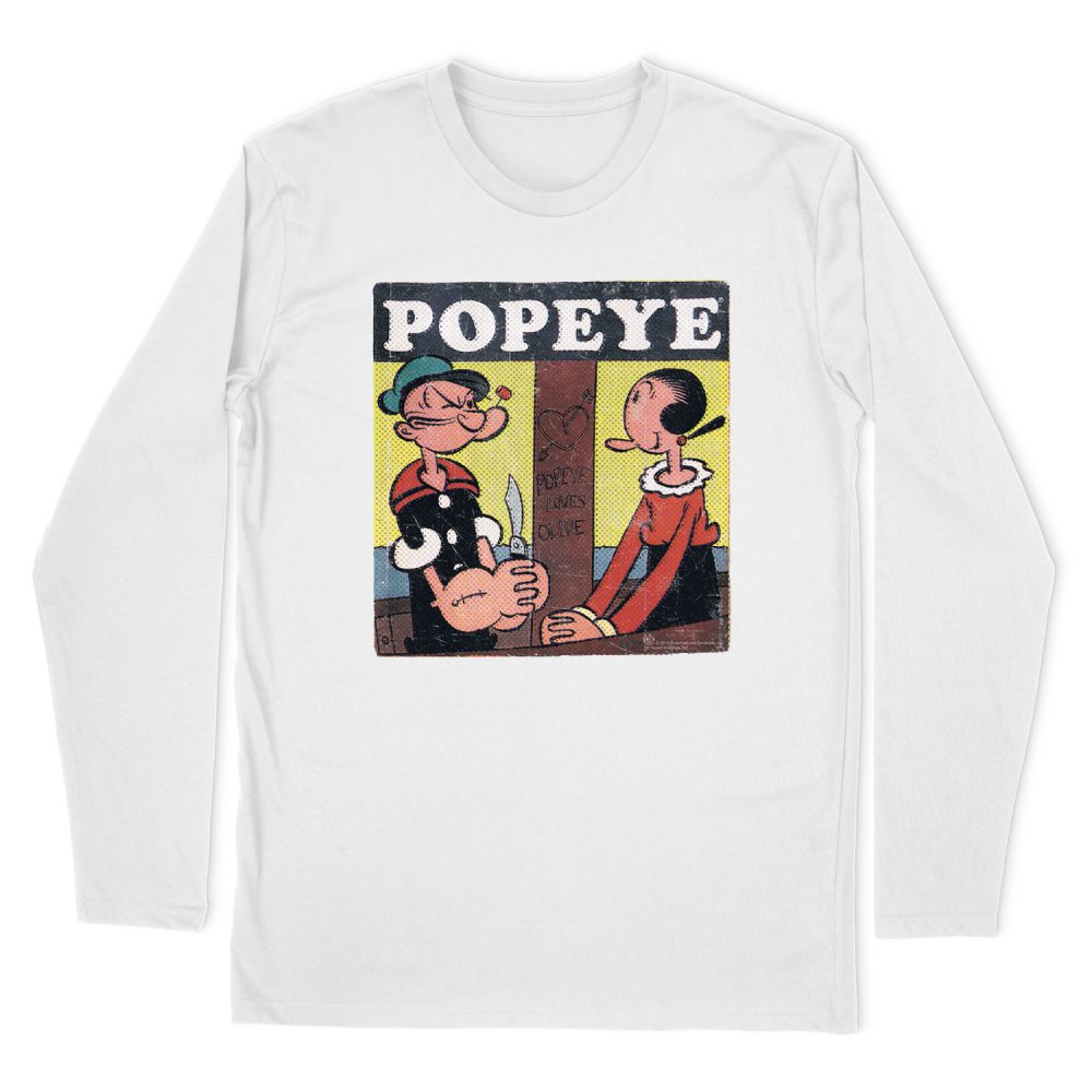 POPEYE LOVES OLIVE LONG SLEEVE T-SHIRT