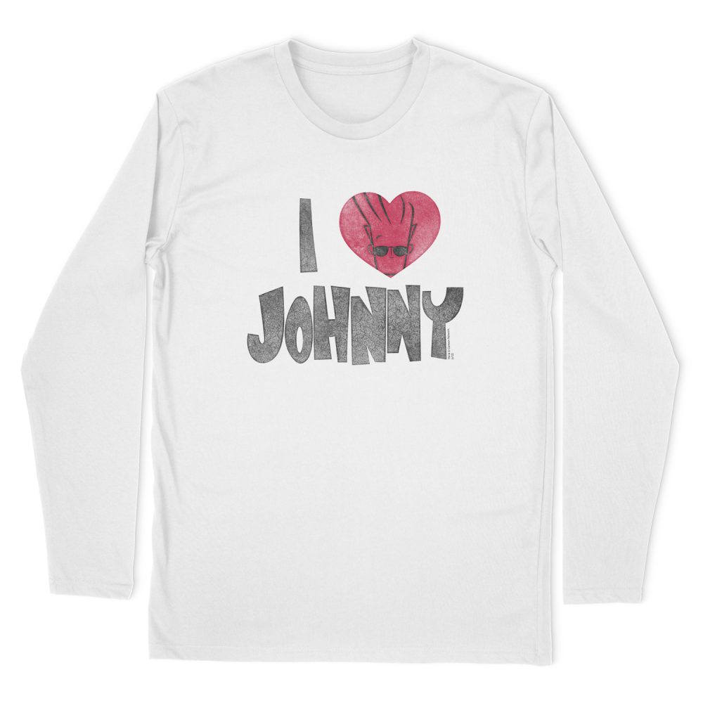 JOHNNY BRAVO I HEART JOHNNY LONG SLEEVE T-SHIRT