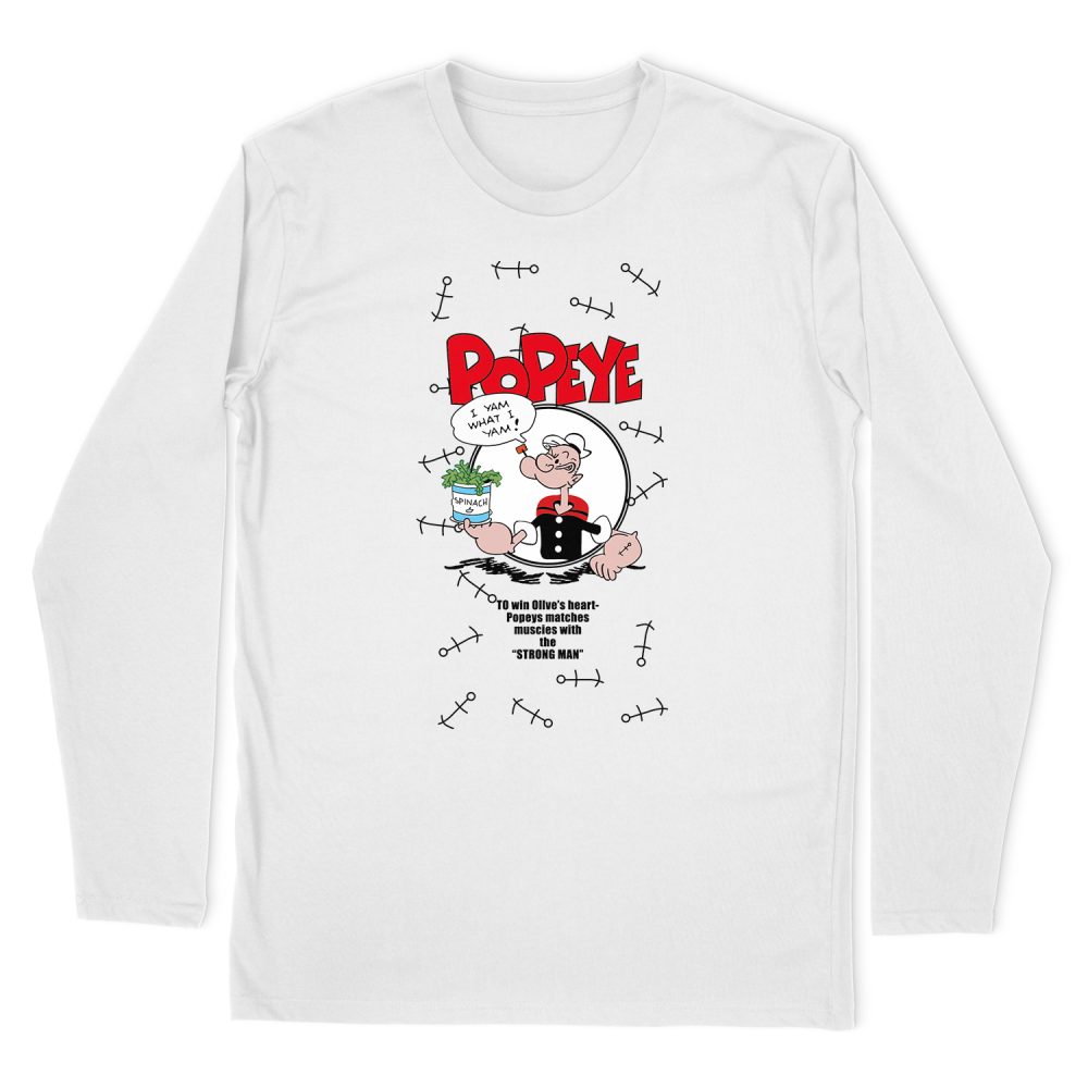 POPEYE SPINACH LONG SLEEVE T-SHIRT