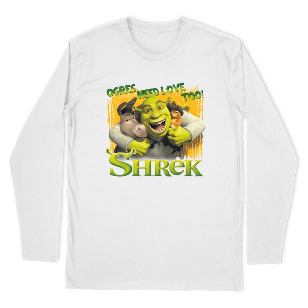 SHREK OGRES NEED LOVE LONG SLEEVE T-SHIRT