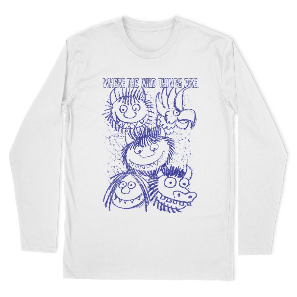 WHERE THE WILD THINGS ARE WILD SKETCH LONG SLEEVE T-SHIRT