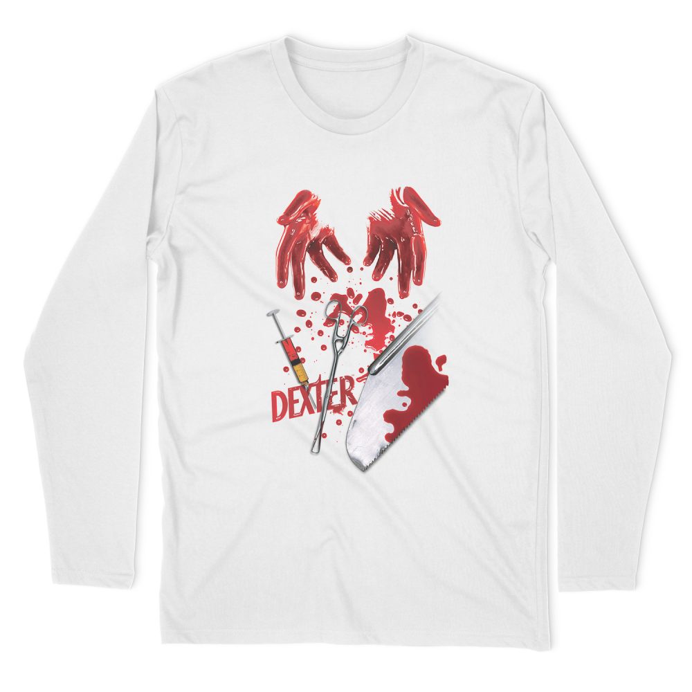 DEXTER TOOLS OF THE TRADE LONG SLEEVE T-SHIRT