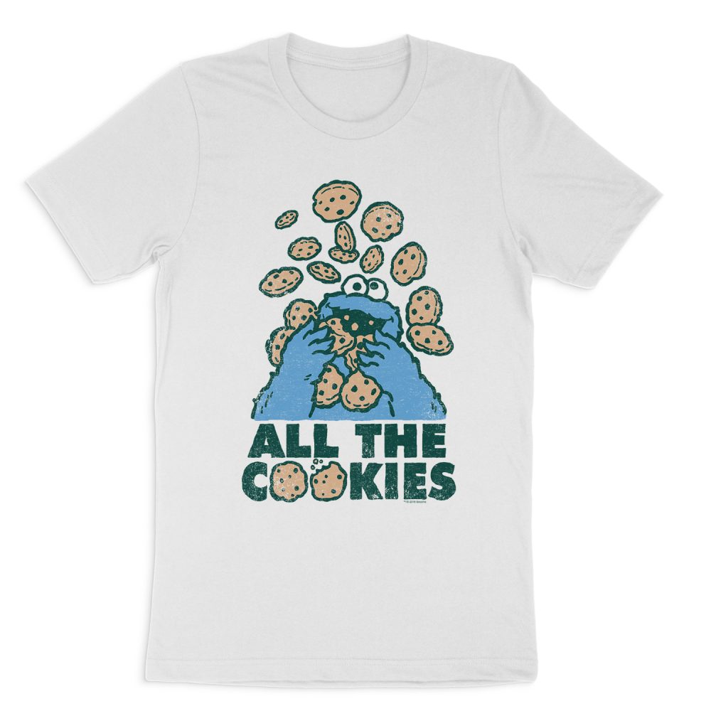 SESAME STREET ALL THE COOKIES SHORT SLEEVE T-SHIRT