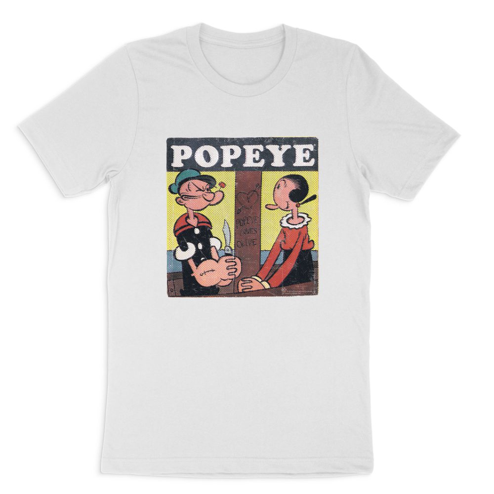 POPEYE LOVES OLIVE SHORT SLEEVE T-SHIRT