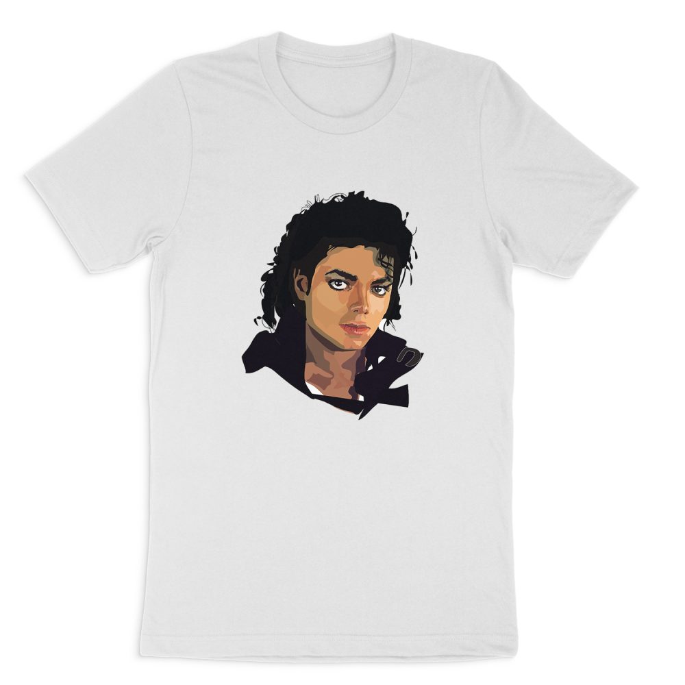 MICHAEL JACKSON FACE SHORT SLEEVE T-SHIRT