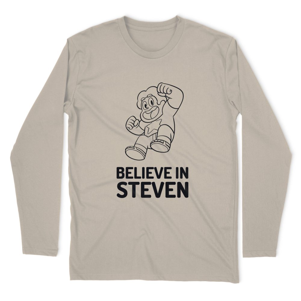 STEVEN UNIVERSE BELIEVE IN STEVEN LONG SLEEVE T-SHIRT