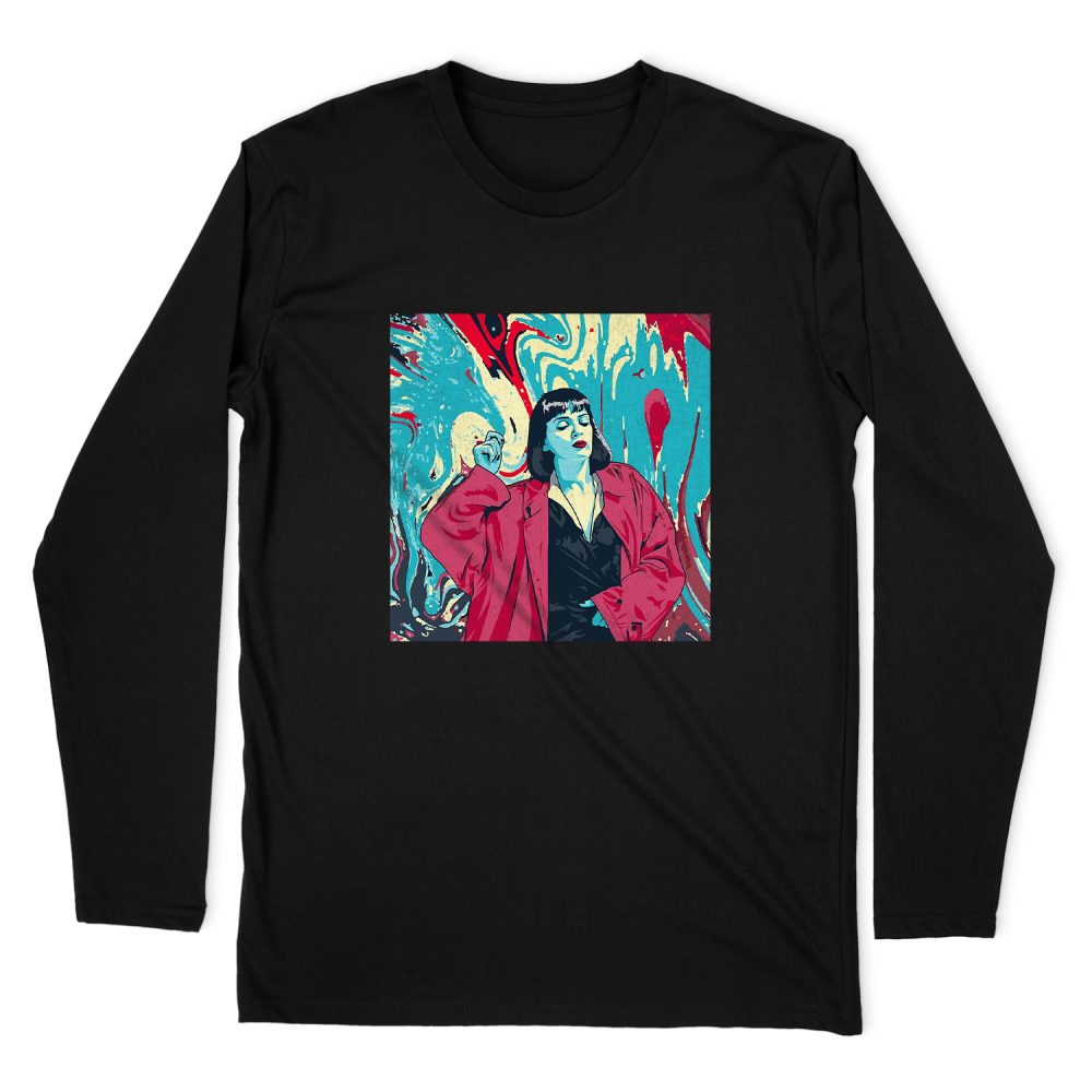 PULP FICTION ART MIA LONG SLEEVE T-SHIRT