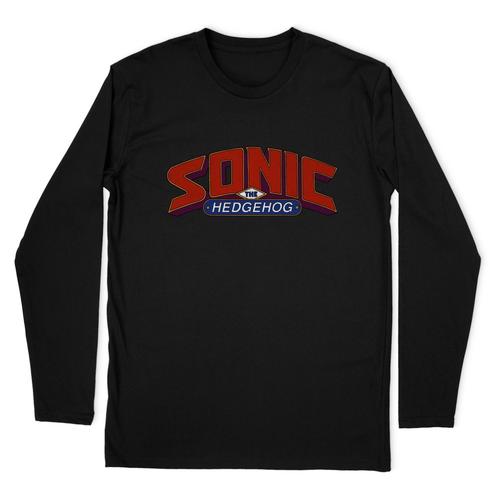 SONIC HEDGEHOG LOGO LONG SLEEVE T-SHIRT