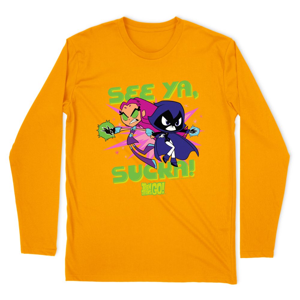 TEEN TITANS GO SEE YA LONG SLEEVE T-SHIRT