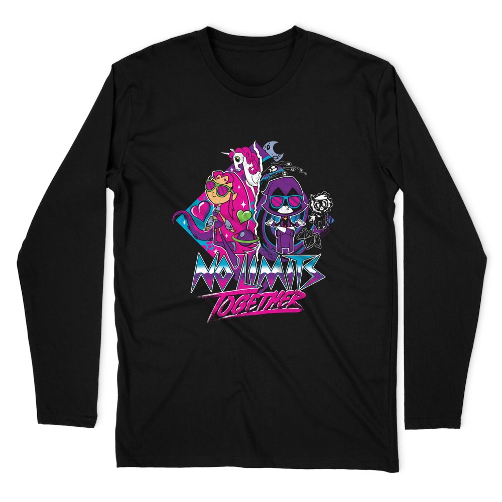 TEEN TITANS GO NO LIMITS LONG SLEEVE T-SHIRT