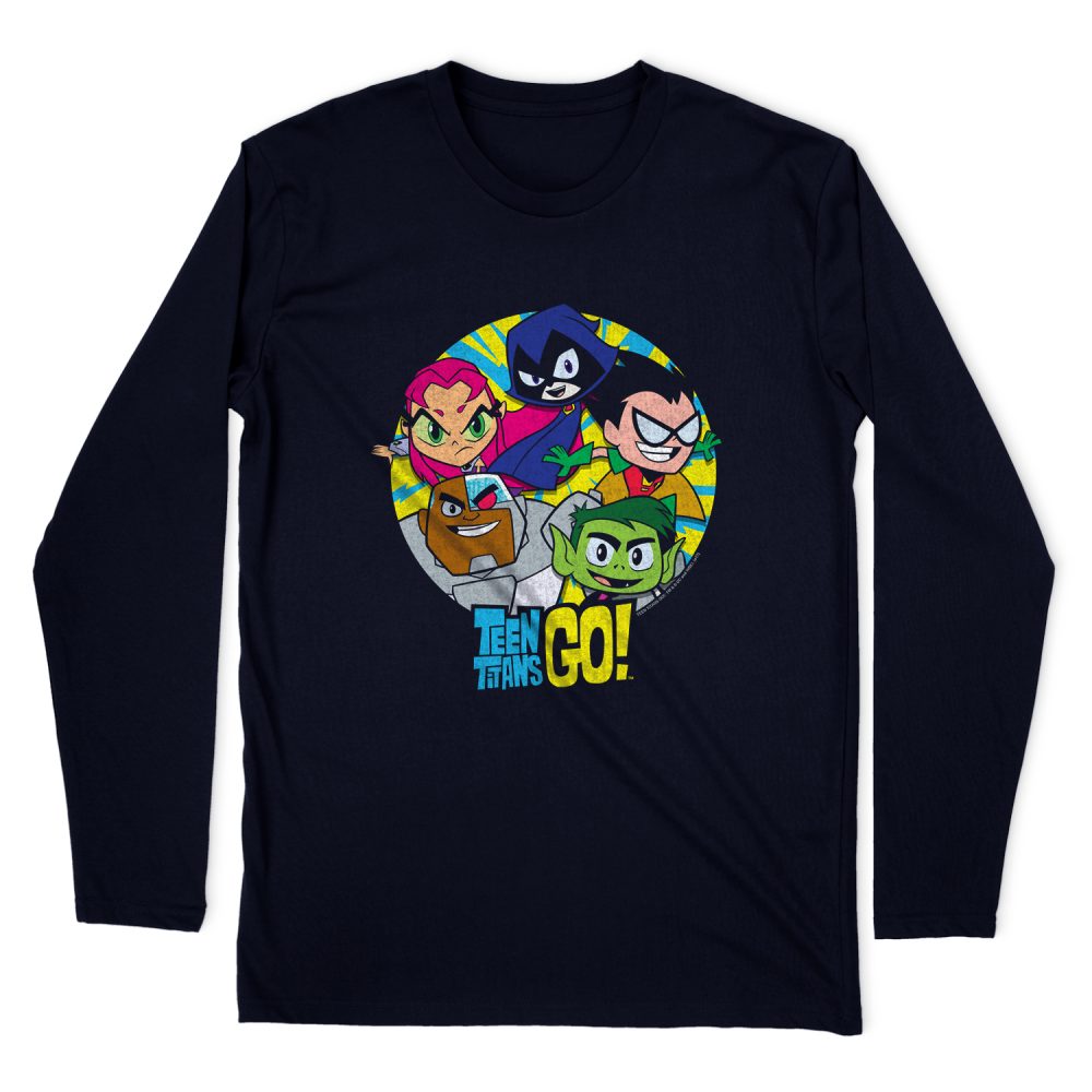 TEEN TITANS GO GO GO GROUP LONG SLEEVE T-SHIRT