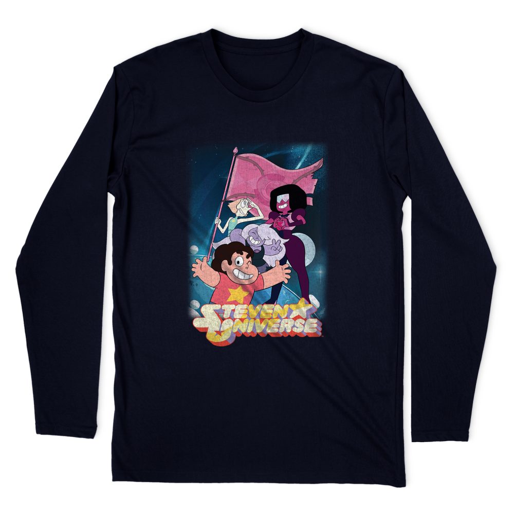 STEVEN UNIVERSE CRYSTAL GEM FLAG LONG SLEEVE T-SHIRT
