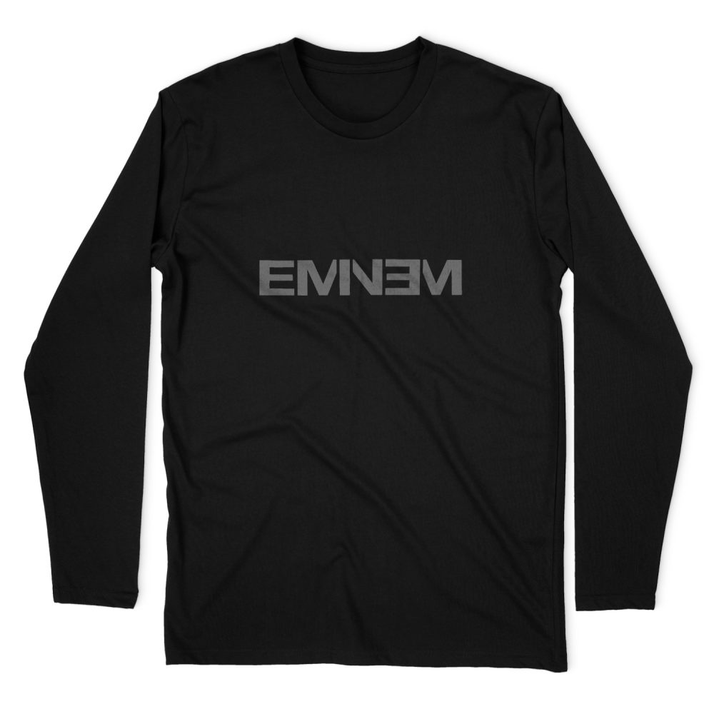 EMENEM GRAY LOGO LONG SLEEVE T-SHIRT