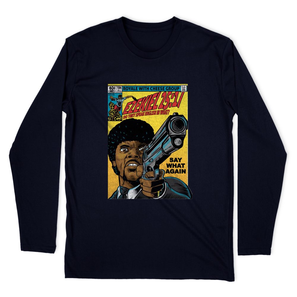 EZEKIEL 2517 POSTER LONG SLEEVE T-SHIRT