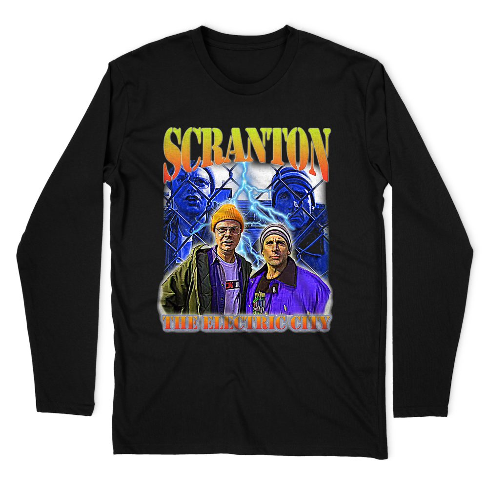 ELECTRIC CITY THE OFFICE - LAZY SCRANTON LONG SLEEVE T-SHIRT