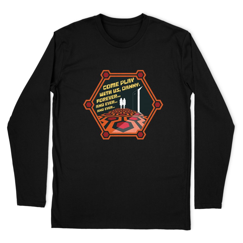COMES PLAY WITH US DANNY THE SHINING LONG SLEEVE T-SHIRT