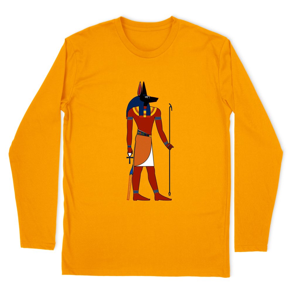 THE EGYPTIAN GOD ANUBIS LONG SLEEVE T-SHIRT