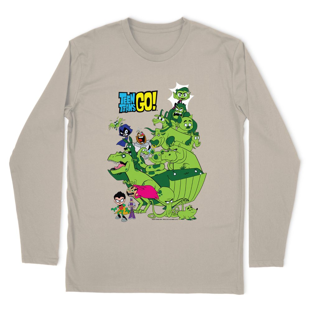 TEEN TITANS GO BEAST BOY STACK LONG SLEEVE T-SHIRT