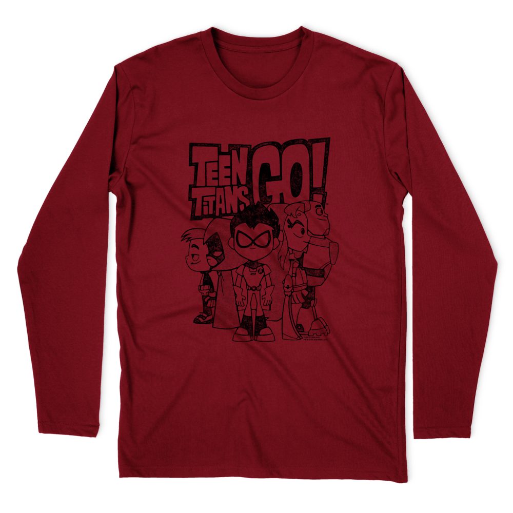 TEEN TITANS GO TEAM UP LONG SLEEVE T-SHIRT