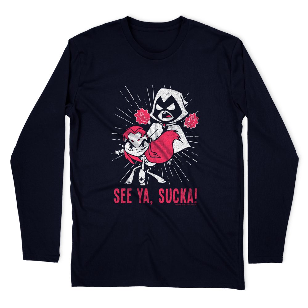 TEEN TITANS GO SUCKAS LONG SLEEVE T-SHIRT
