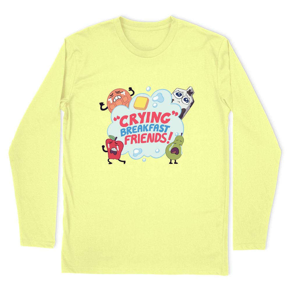 STEVEN UNIVERSE CRYING BREAKFAST FRIENDS LONG SLEEVE T-SHIRT