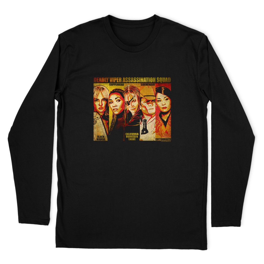 KILL BILL DEADLY VIPER ASSASSINATION SQUAD LONG SLEEVE T-SHIRT