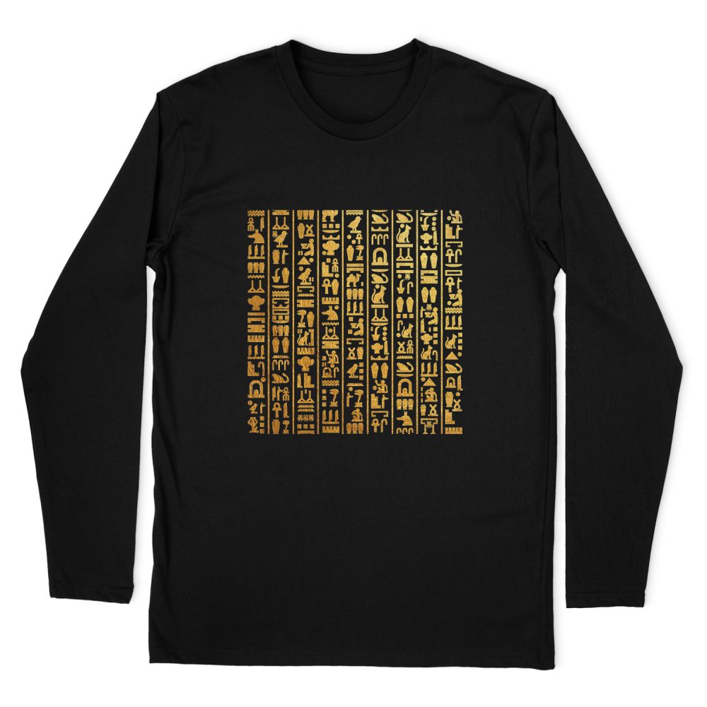 ANCIENT EGYPTIAN HIEROGLYPHS LONG SLEEVE T-SHIRT