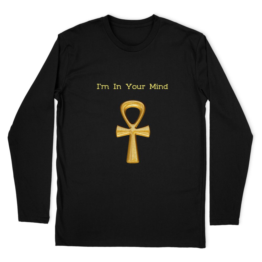 GOLDEN ANKH KEY OF LIFE LONG SLEEVE T-SHIRT