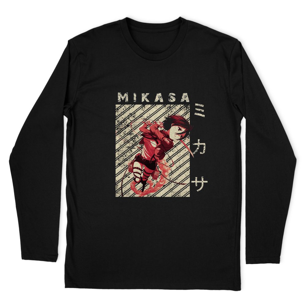 ATTACK ON TITAN - MIKASA ACKERMAN LONG SLEEVE T-SHIRT