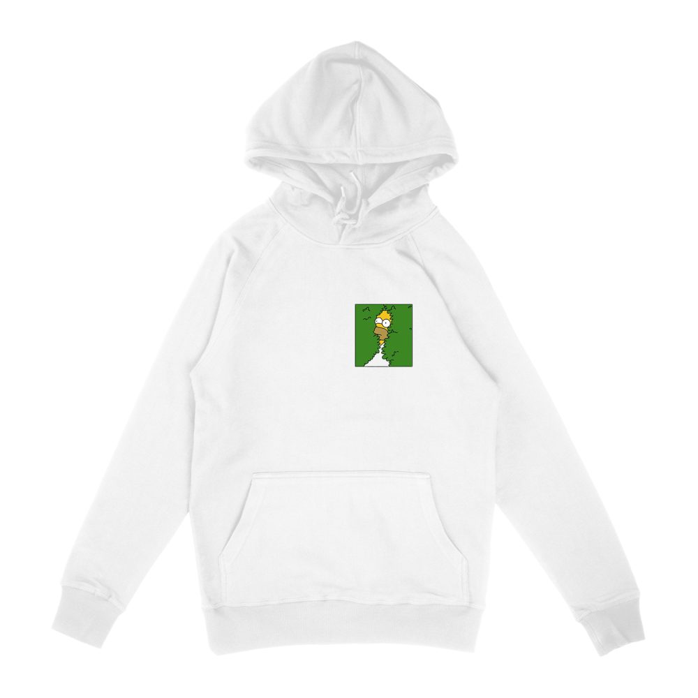HOMER BACKING INTO BUSH HOODIE