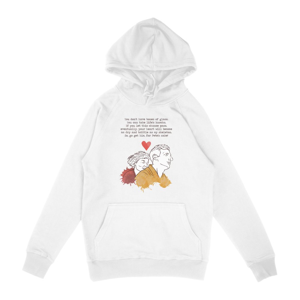 GO GET HIM, FOR PETE'S SAKE! - AMELIE MOVIE INSPIRED VALENTINE'S DAY CARD HOODIE