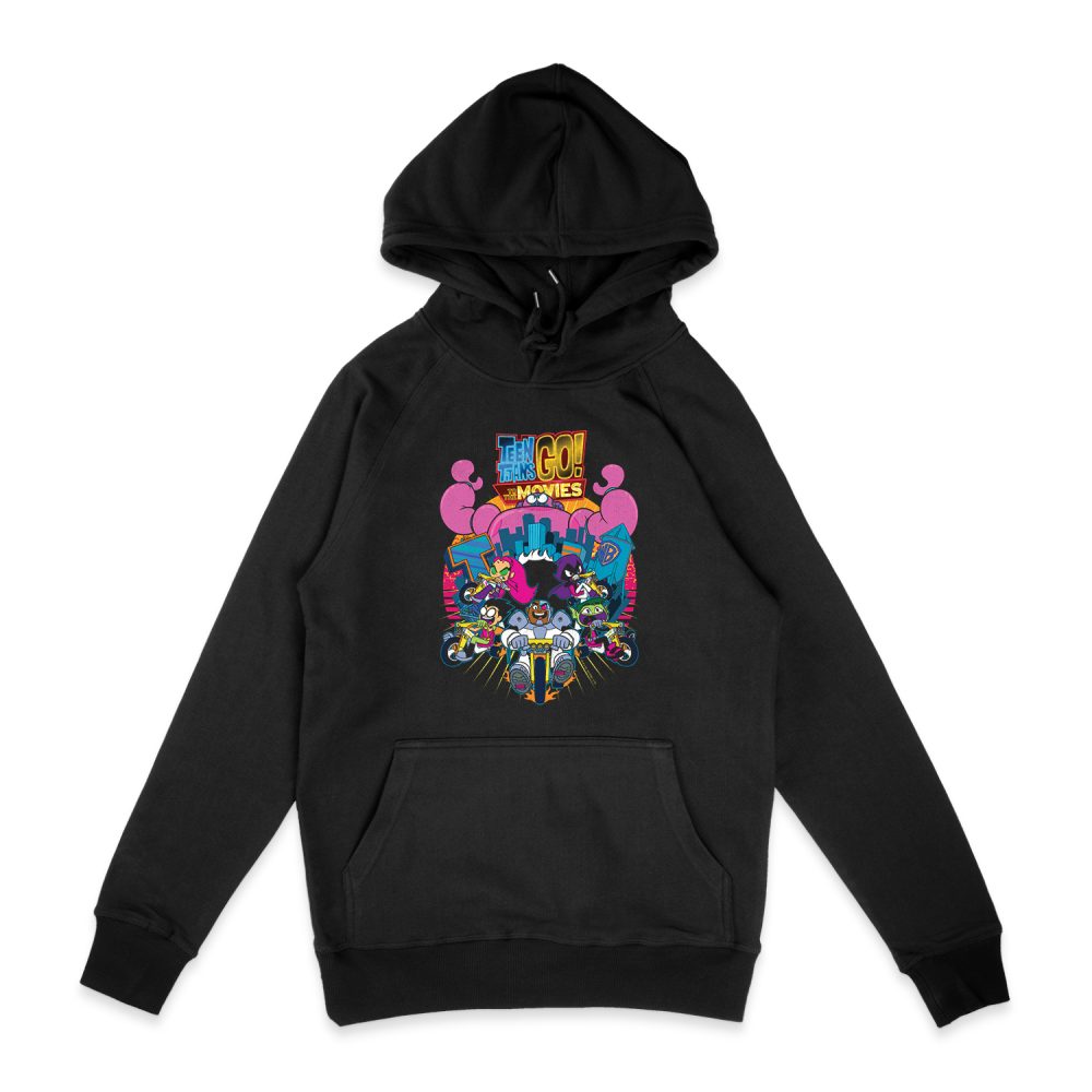 TEEN TITANS GO BURST THROUGH HOODIE