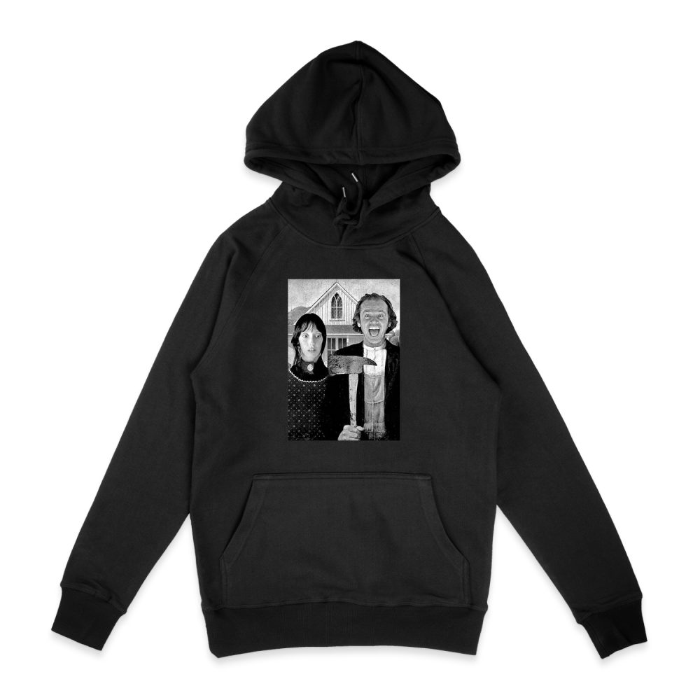 THE SHINING AMERICAN GOTHIC B&W HOODIE