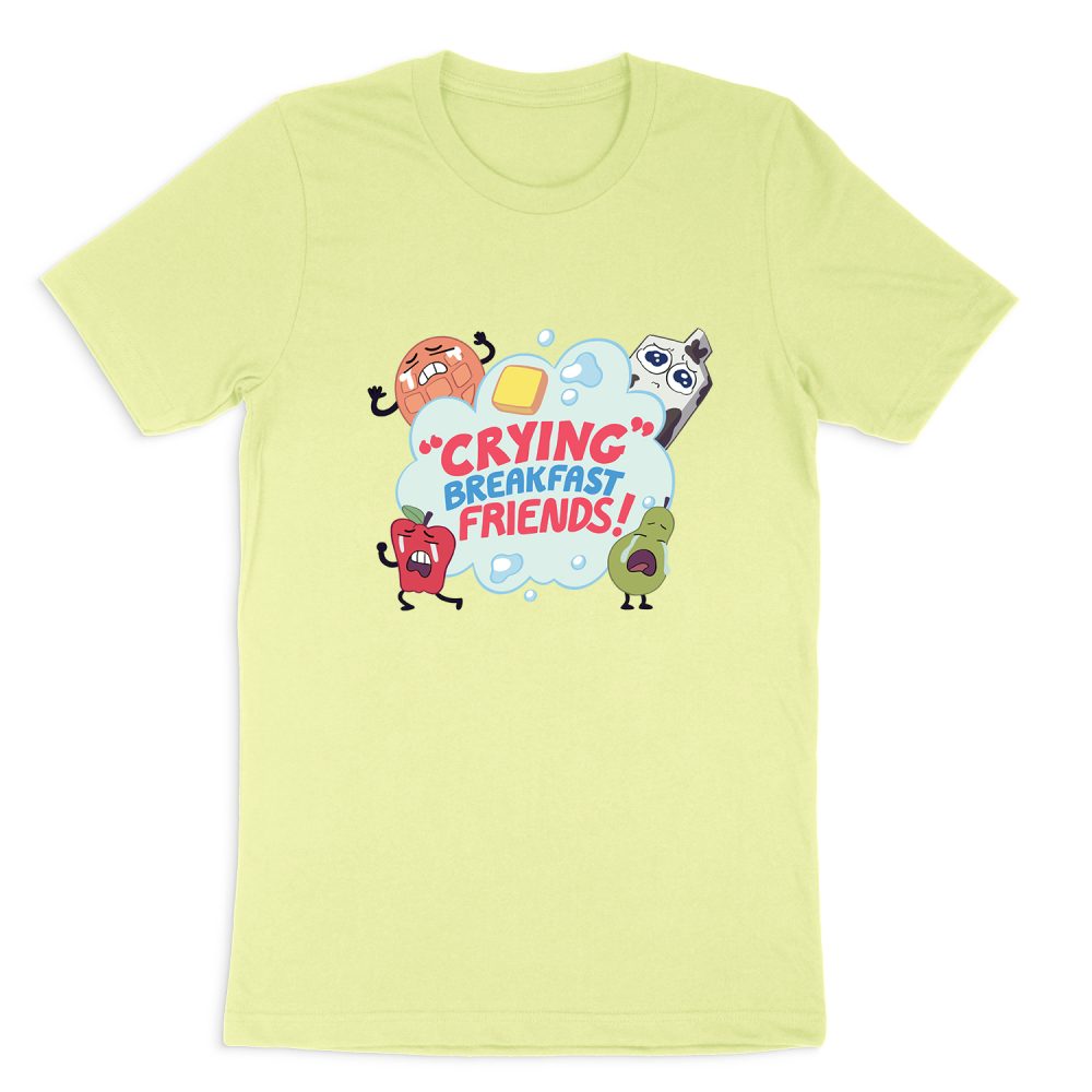 STEVEN UNIVERSE CRYING BREAKFAST FRIENDS  SHORT SLEEVE T-SHIRT