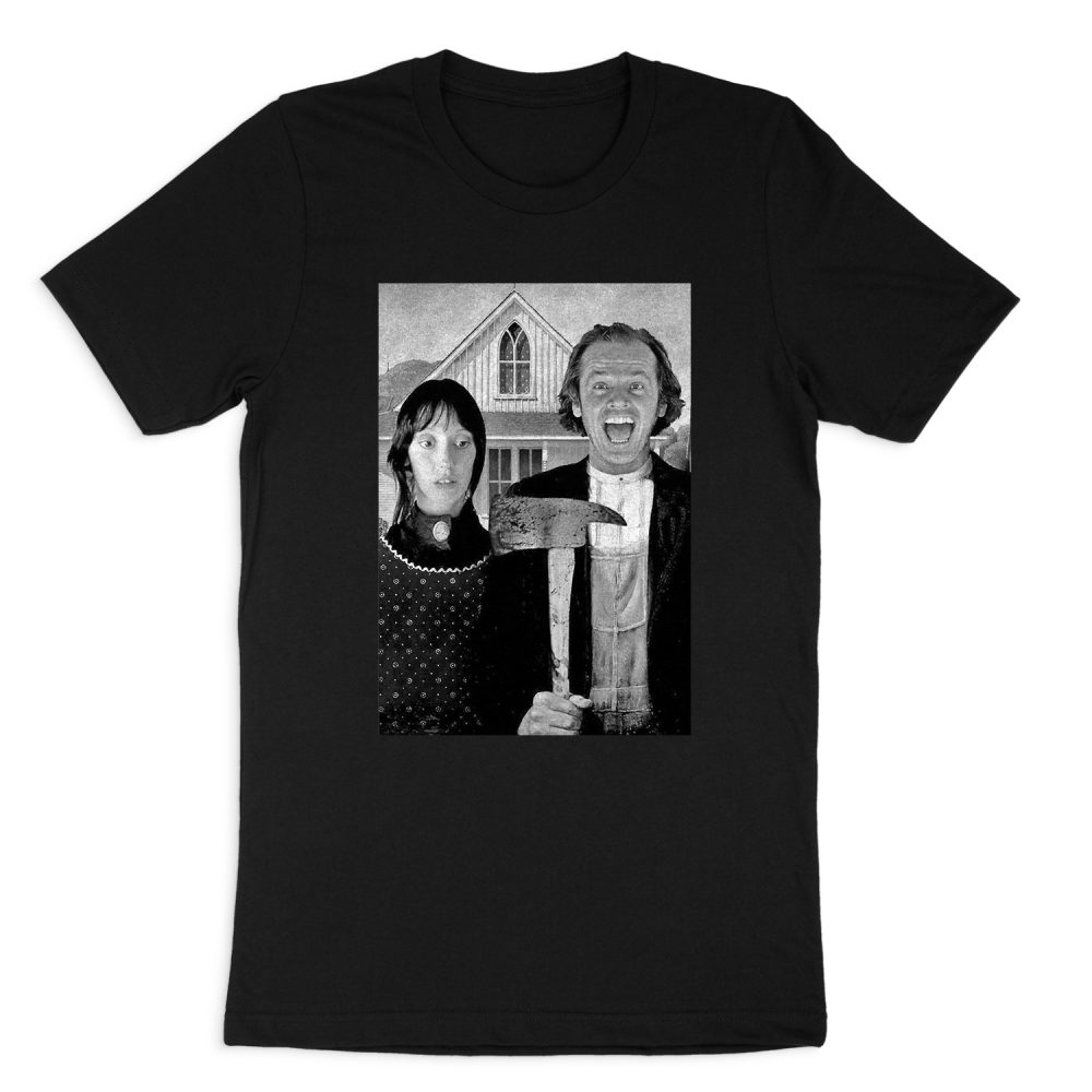 THE SHINING AMERICAN GOTHIC B&W SHORT SLEEVE T-SHIRT