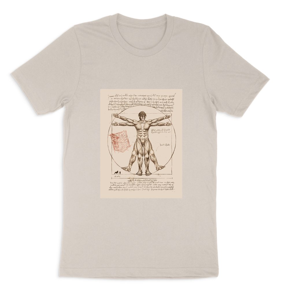 VITRUVIAN MAN - ATTACK ON TITAN SHORT SLEEVE T-SHIRT