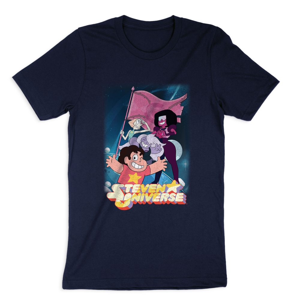 STEVEN UNIVERSE CRYSTAL GEM FLAG SHORT SLEEVE T-SHIRT
