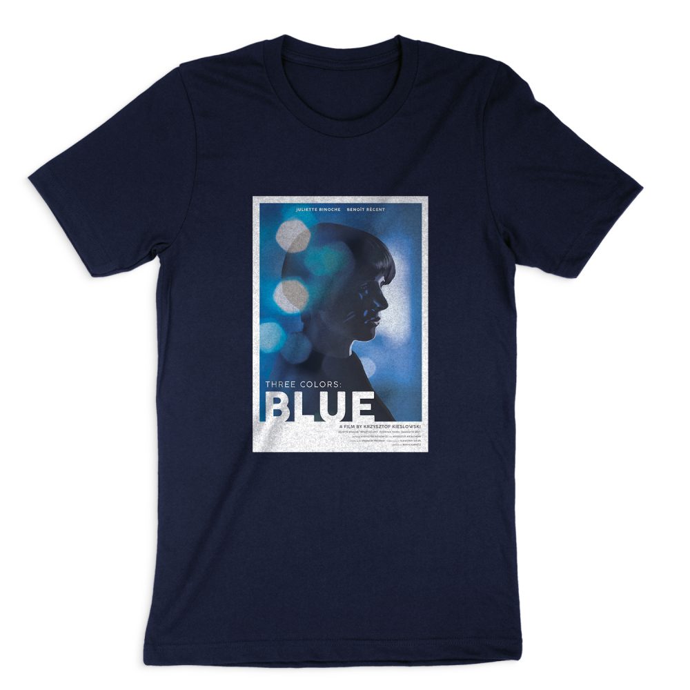 KRZYSZTOF KIESLOWSKI - THREE COLORS BLUE POSTER SHORT SLEEVE T-SHIRT
