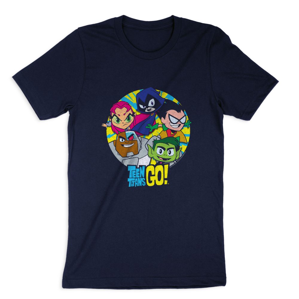 TEEN TITANS GO GO GO GROUP SHORT SLEEVE T-SHIRT