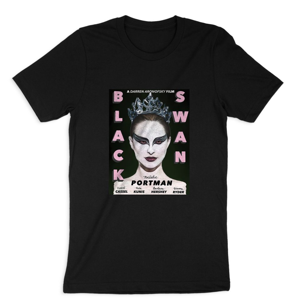 BLACK SWAN RETRO POSTER MOVIE SHORT SLEEVE T-SHIRT