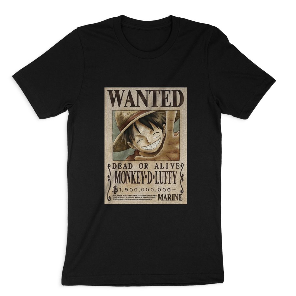 ONE PIECE WANTED POSTER SHORT SLEEVE T-SHIRT