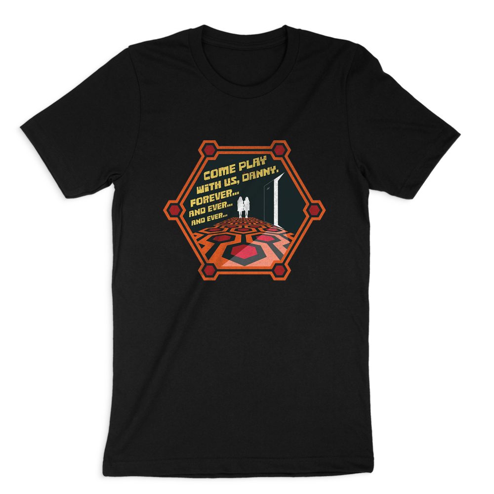 COMES PLAY WITH US DANNY THE SHINING SHORT SLEEVE T-SHIRT