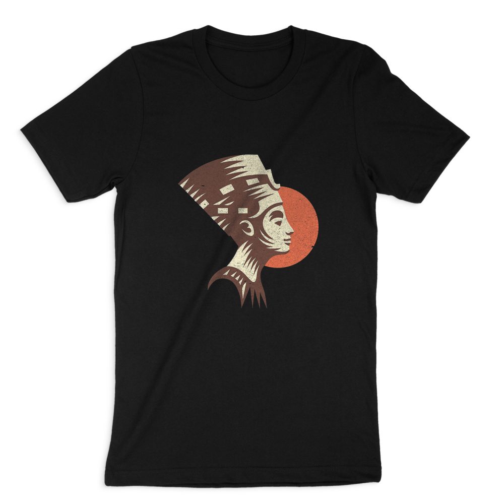 NEFERTITI CLEOPATRA VECTOR SHORT SLEEVE T-SHIRT