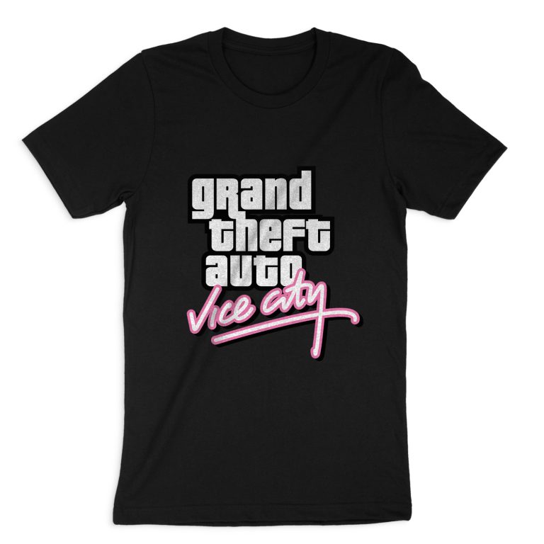 GRAND THEFT AUTO VICE CITY LOGO SHORT SLEEVE T-SHIRT