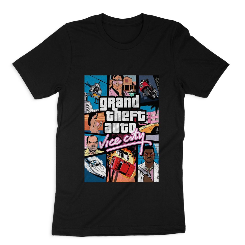 GTA VICE CITY POSTER SHORT SLEEVE T-SHIRT