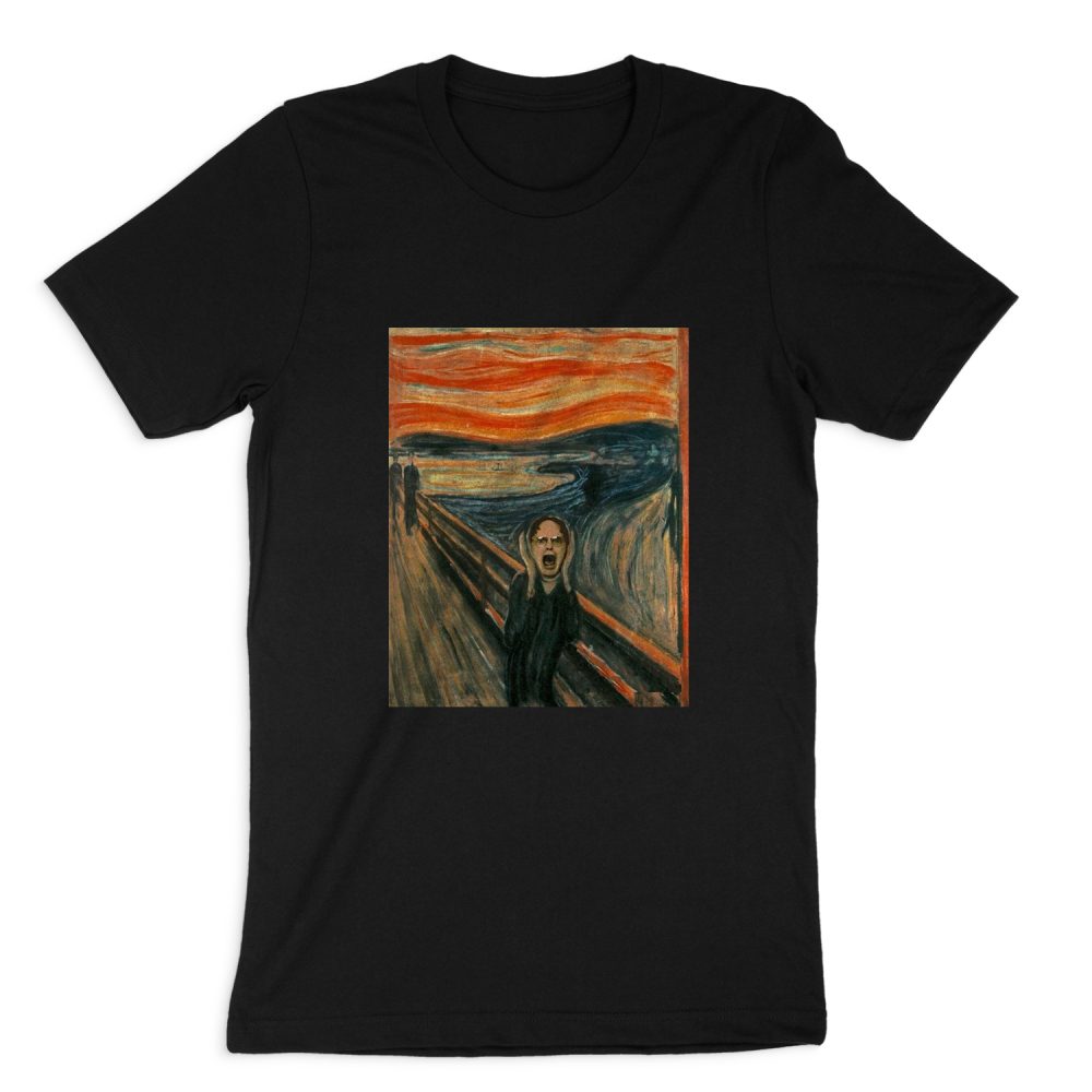 DWIGHT SCHRUTE -  SCREAM PAINTING SHORT SLEEVE T-SHIRT
